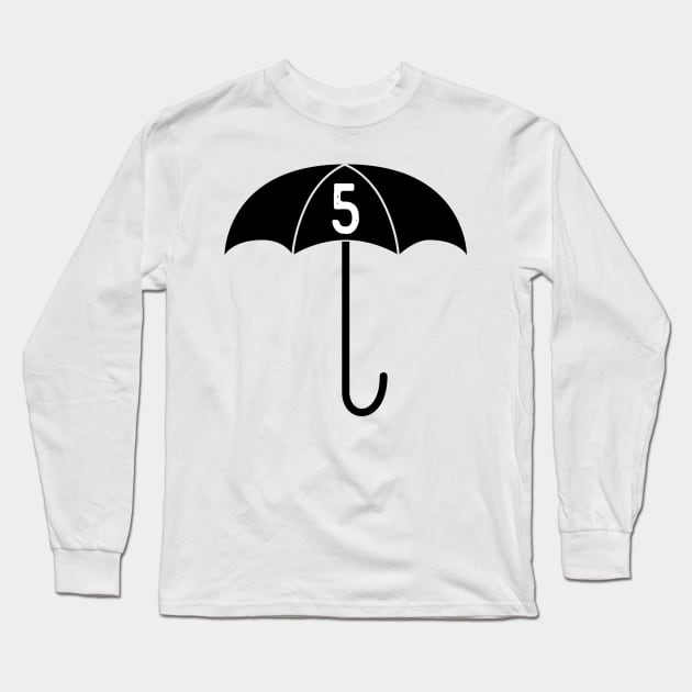 Number 5 Umbrella Academy Long Sleeve T-Shirt by Kawaii_Tees